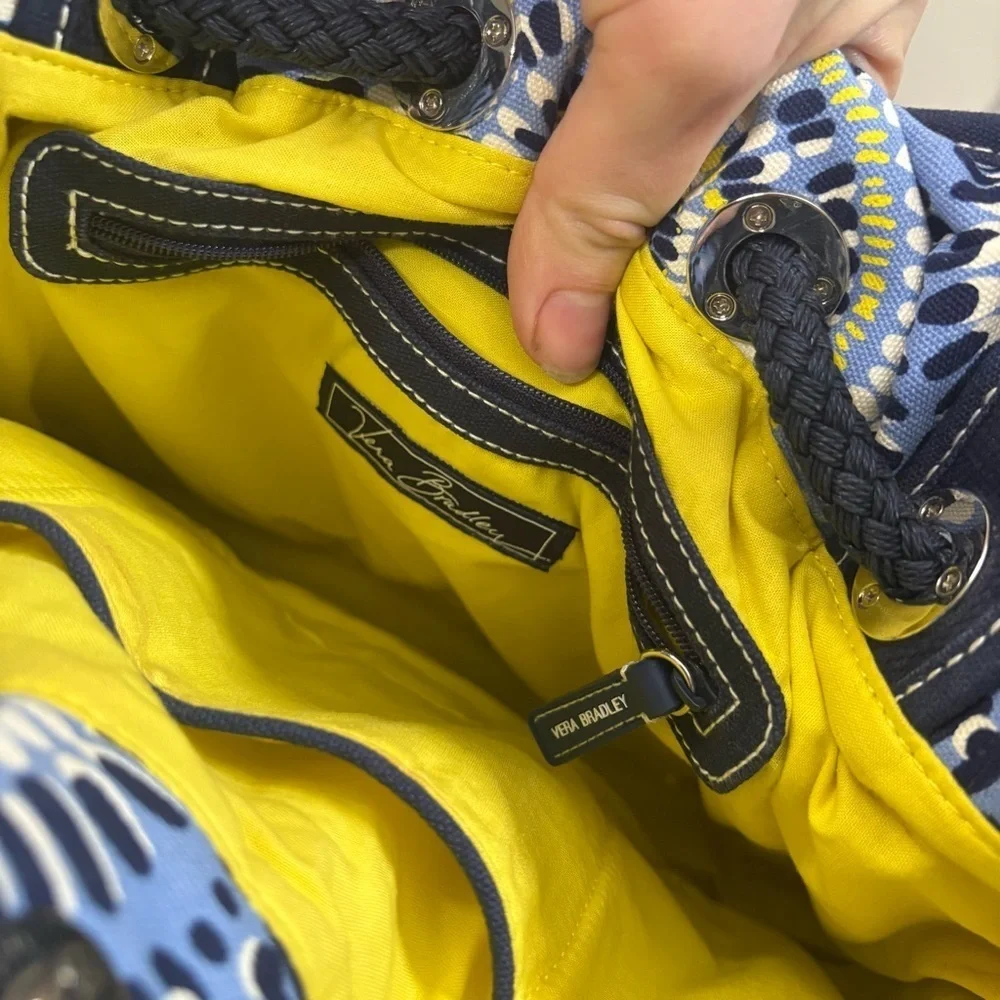 NWOT Vera Bradley Blue Starry Night Patterned shoulder tote Bag